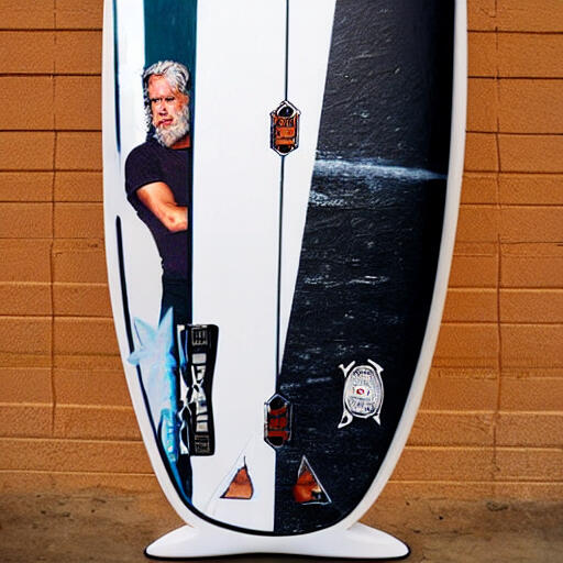 ron pearlman surf board