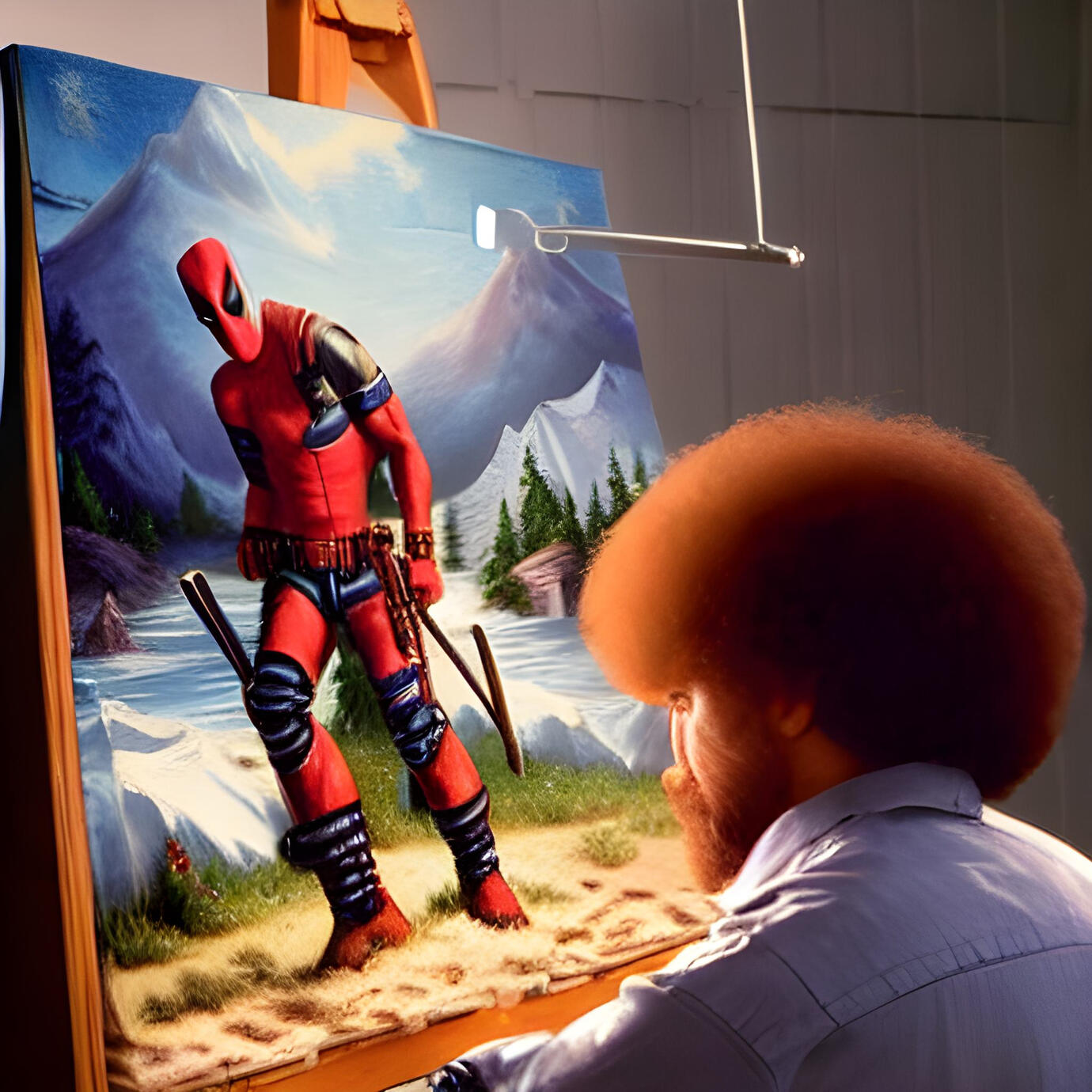 bob ross and dead pool