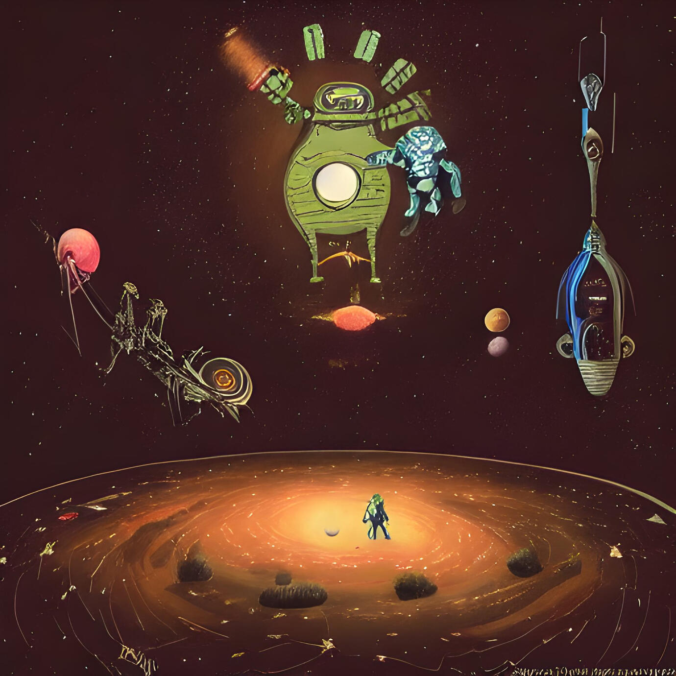 outer space pub w/aliens