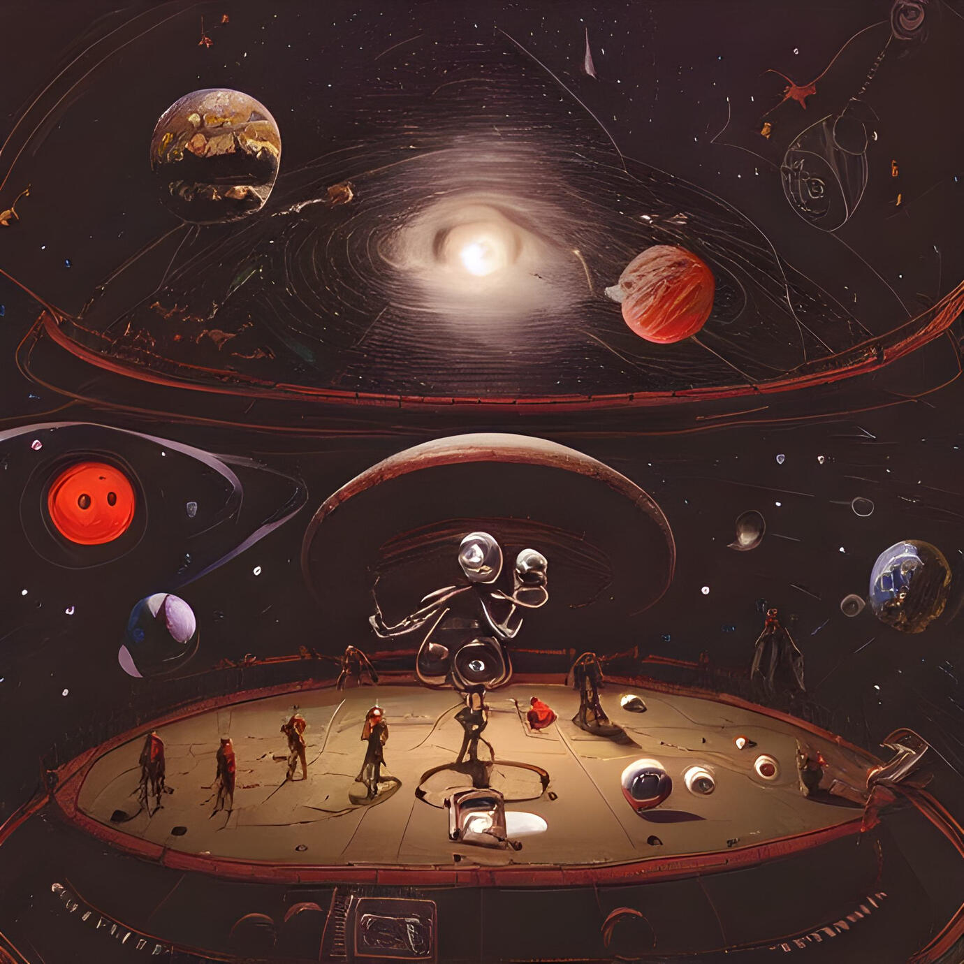 outer space pub w/aliens